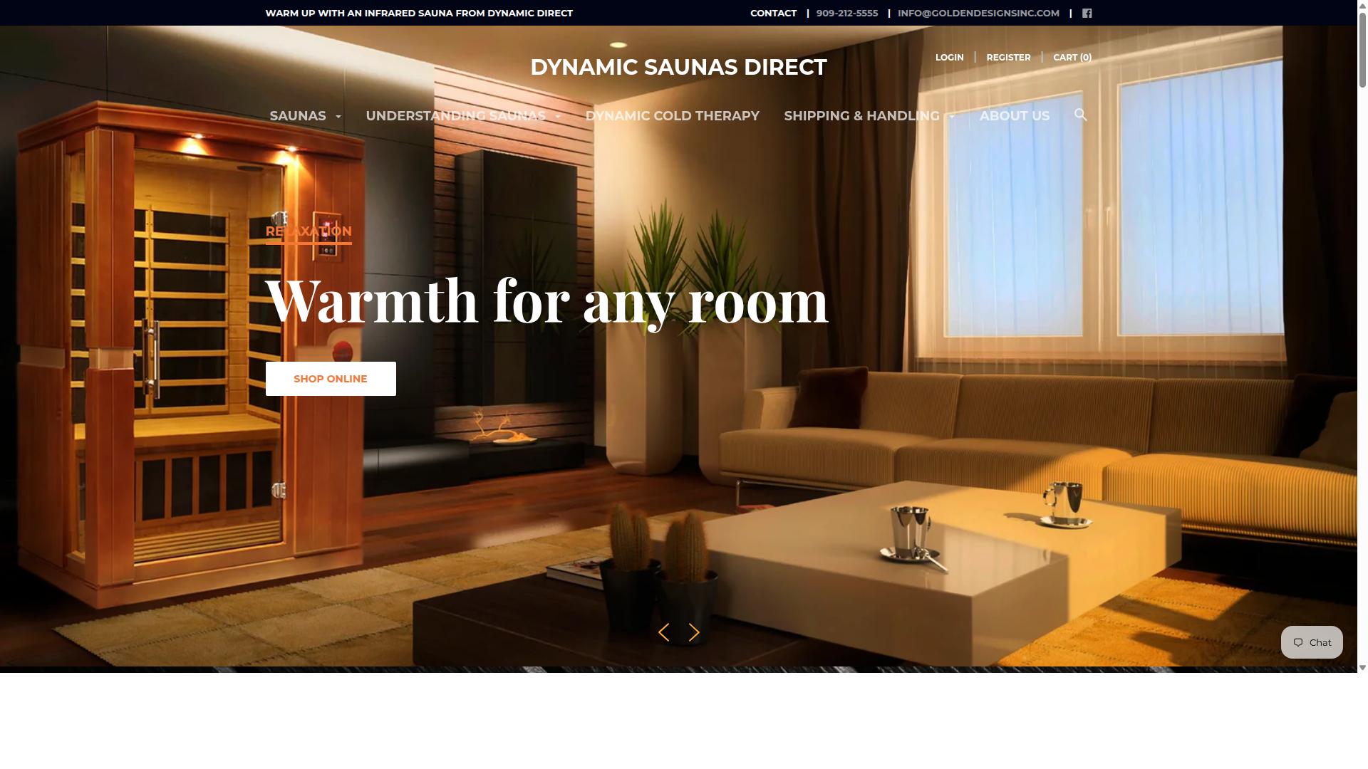 Dynamic Saunas website
